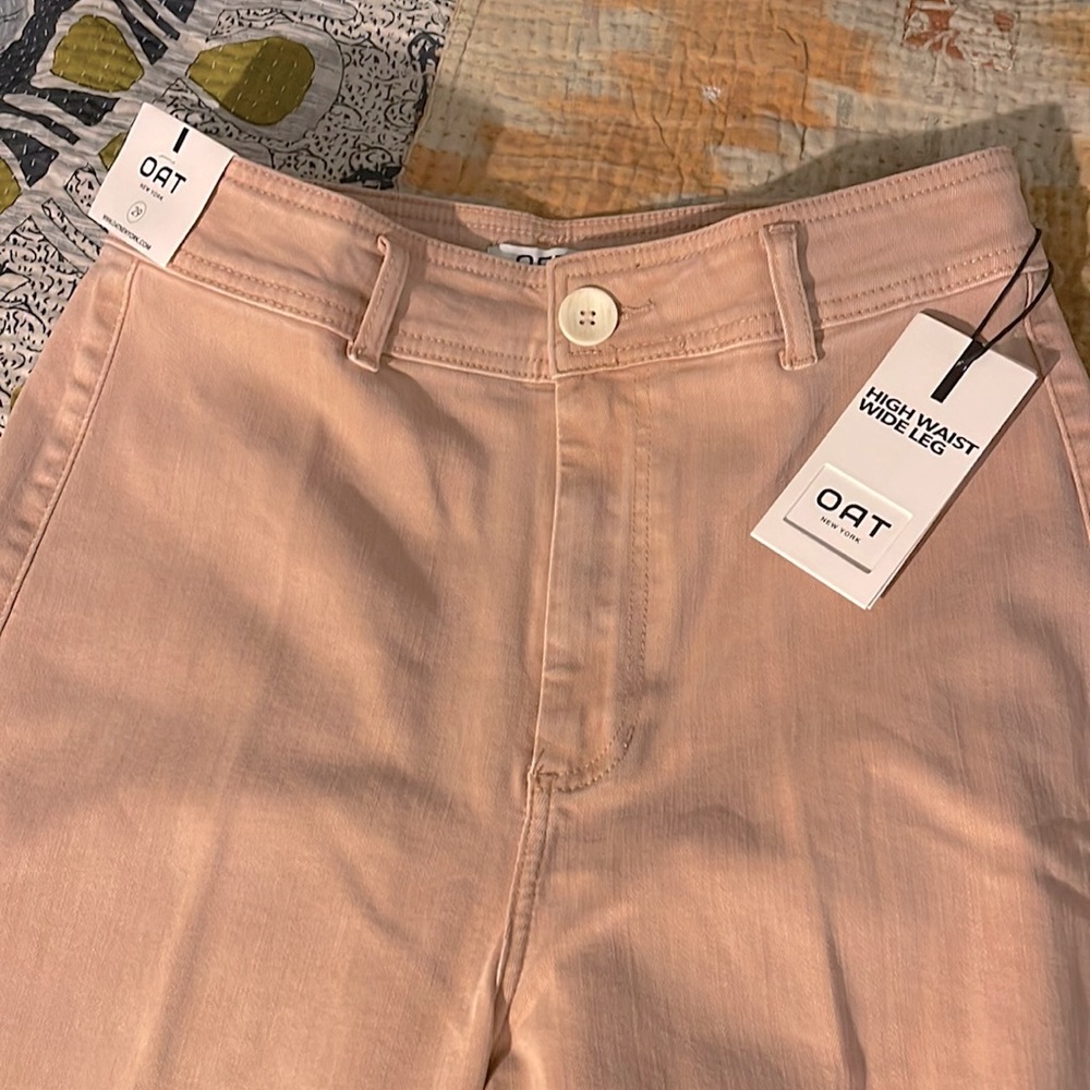 Oat Ultra high rise wide leg flare jeans